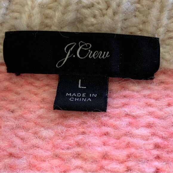 J Crew Slouchy Color Block Tunic Sweater Size Large - Picture 5 of 9